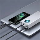Baseus Amblight vésztöltő 4 usb+1 type-c aljzat (30000 mAh, 65W, PD3.0, QC3.0, SCP, FCP, AFC, LED kijelző, 100W type-c k