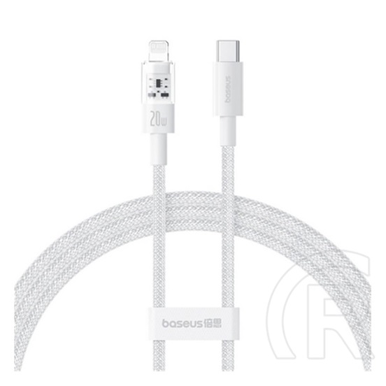 Baseus Apple IPAD (4th Generation) gem adatkábel (usb - lightning, 20w, pd gyorstöltő, cipőfűző, 100cm) fehér