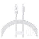 Baseus Apple IPAD (4th Generation) gem adatkábel (usb - lightning, 20w, pd gyorstöltő, cipőfűző, 200cm) fehér