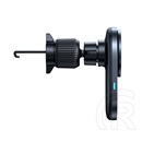 Baseus Apple iPhone 12  primetrip vc1 pro autós tartó (szellőzőre, wireless, 15w, gyorstöltés, 360°, qi2) fekete