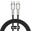 Baseus Cafule Metal USB Type-C – iPhone PD 20W gyorstöltő adatkábel (1 m, fekete)