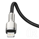 Baseus Cafule Metal USB Type-C – iPhone PD 20W gyorstöltő adatkábel (1 m, fekete)