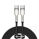 Baseus Cafule Metal USB Type-C töltőkábel (100 W, PD 3.0, 480 Mbps, 2 m, fekete)