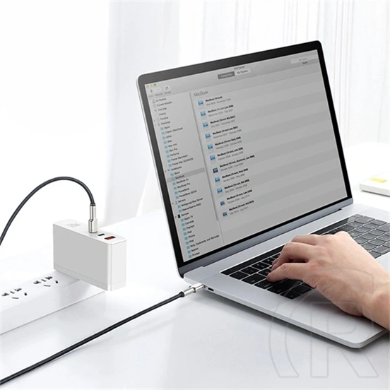 Baseus Cafule Metal USB Type-C töltőkábel (100 W, PD 3.0, 480 Mbps, 2 m, fekete)