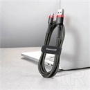 Baseus Cafule USB Type-A – Micro USB töltő- és adatkábel (1 m, 12 W, 480 Mbps, fekete/piros)