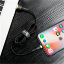 Baseus Cafule USB Type-A – iPhone töltőkábel (1,5 A, 480 Mbps, 2 m, fekete, arany)