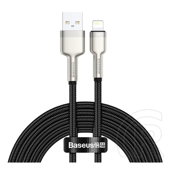 Baseus Cafule adat- és töltőkábel (USB-A dugó / Lightning dugó, 2A, 2 m, fekete)