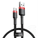 Baseus Cafule USB adat- és töltőkábel (A dugó / C dugó, 3A, 50 cm, fekete)