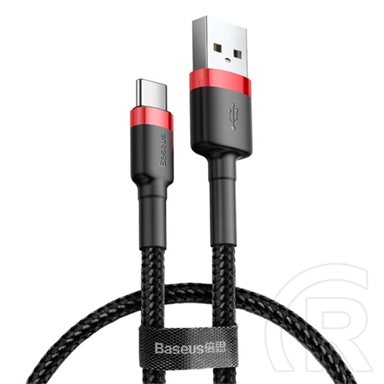 Baseus Cafule USB adat- és töltőkábel (A dugó / C dugó, 3A, 50 cm, fekete)
