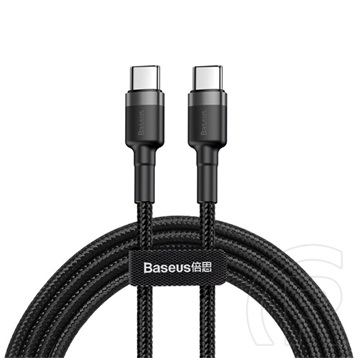 Baseus Cafule USB kábel (C dugó / C dugó, 60W, 2 m, fekete)