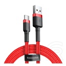 Baseus Cafule USB töltőkábel (A dugó / C dugó, 2A, 2 m, piros)