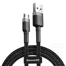 Baseus Cafule töltőkábel (USB Type-A – Micro USB, 2 m, 7,5 W, 480 Mbps, fekete, szürke)