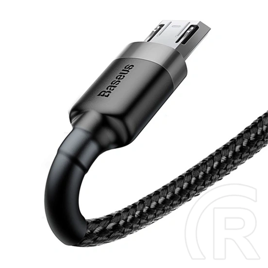 Baseus Cafule töltőkábel (USB Type-A – Micro USB, 2 m, 7,5 W, 480 Mbps, fekete, szürke)
