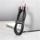 Baseus Cafule töltőkábel (USB Type-A – USB Type-C, 3 m, 10 W, 480 Mbps, fekete, piros)