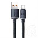 Baseus Crystal Shine USB Type-A – USB Type-C töltő adatkábel (100 W, 480 Mbps, 1,2 m, fekete)