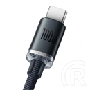 Baseus Crystal Shine USB Type-A – USB Type-C töltő adatkábel (100 W, 480 Mbps, 1,2 m, fekete)