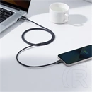 Baseus Crystal Shine USB Type-A – iPhone gyorstöltő adatkábel (2 m, 2,4 A, 480 Mbps, fekete)