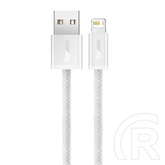Baseus Dynamic USB Type-A – Lightning töltőkábel (2 m, 2,4 A, 480 Mbps, fehér)