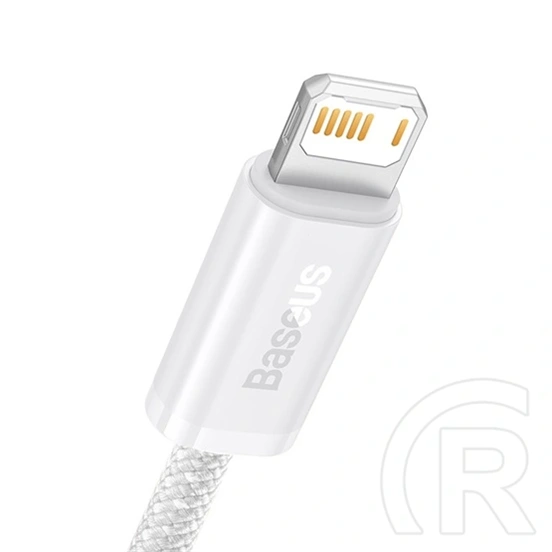 Baseus Dynamic USB Type-A – Lightning töltőkábel (2 m, 2,4 A, 480 Mbps, fehér)
