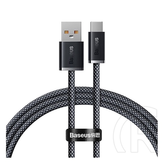 Baseus Dynamic USB adat- és töltőkábel (A dugó / C dugó, 6A, 100W, 1 m, szürke)