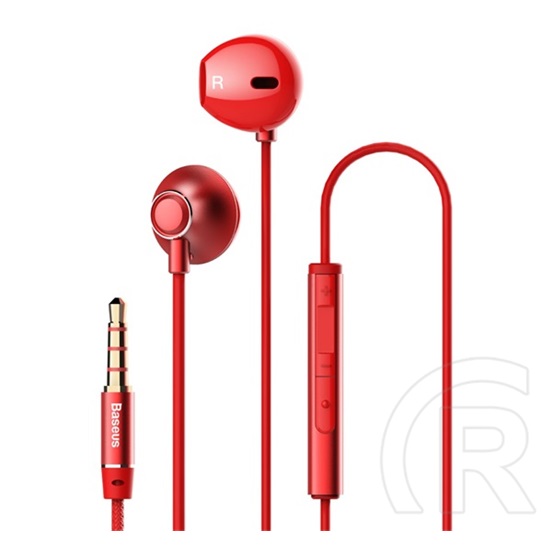 Baseus Encok H06 mikrofonos fülhallgató (piros)