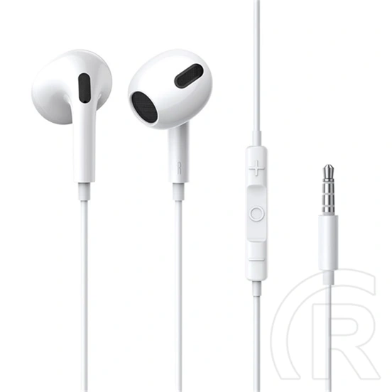 Baseus Encok H17 vezetékes fülhallgató sztereo (3,5 mm jack, mikrofon, 20-20000 Hz, fehér)