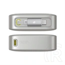 Baseus Free2Pull vésztöltő type-c aljzat (10000 mAh, 30 W, PD gyorstöltő, beépített type-c kábel, digitális kijelző, szü