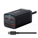 Baseus GaN3 Pro 65W hálózati töltő (2xUSB-C + 2xUSB-A, fekete)