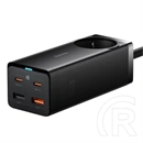 Baseus GaN3 Pro asztali töltőállomás (65 W, 1×CEE 7/3, 2×USB Type-A, 2×USB Type-C, 100 W USB Type-C kábel 1 m)