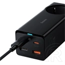 Baseus GaN3 Pro asztali töltőállomás (65 W, 1×CEE 7/3, 2×USB Type-A, 2×USB Type-C, 100 W USB Type-C kábel 1 m)