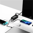 Baseus GaN3 Pro asztali töltőállomás (65 W, 1×CEE 7/3, 2×USB Type-A, 2×USB Type-C, 100 W USB Type-C kábel 1 m)