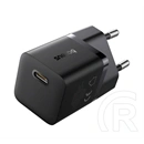 Baseus GaN5 Mini 1C hálózati töltő type-c aljzat (25W, PD gyorstöltő, fekete)