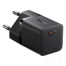 Baseus GaN5 Mini hálózati gyorstöltő (25W, 1×USB Type-C, GaN, PD gyorstöltő, fekete)