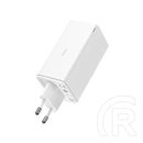 Baseus GaN6 Pro hálózati gyorstöltő (100W, GaN, 2×USB Type-C, 2×USB Type-A, 100W USB Type-C kábel 1m, fehér)