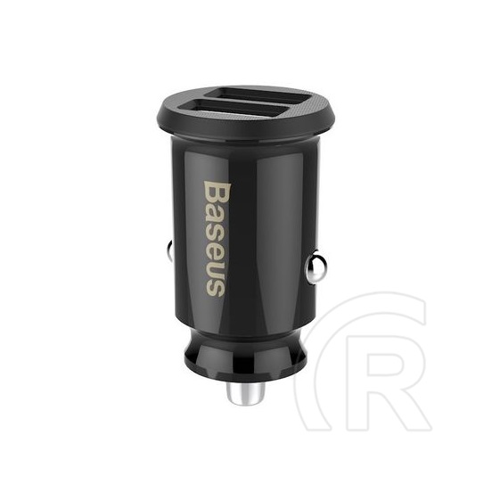 Baseus Grain 3.1A dual USB autós szivargyújtó töltő (fekete)