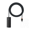 Baseus Lite USB hub 4in1 (4 USB 3.0 aljzat, USB kábel 200 cm, fekete)