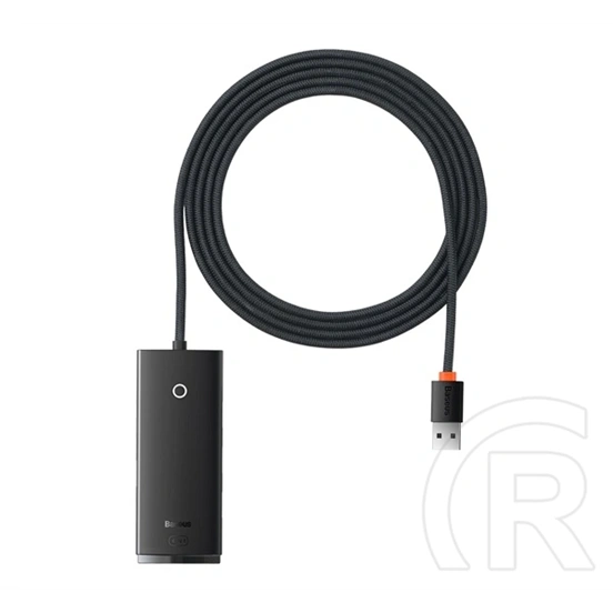 Baseus Lite USB hub 4in1 (4 USB 3.0 aljzat, USB kábel 200 cm, fekete)