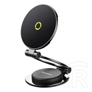Baseus MagPro II Magnetic autós tartó (műszerfalra, mágneses, 3M ragasztó, 360°, MagSafe kompatibilis, fémházas, fekete)