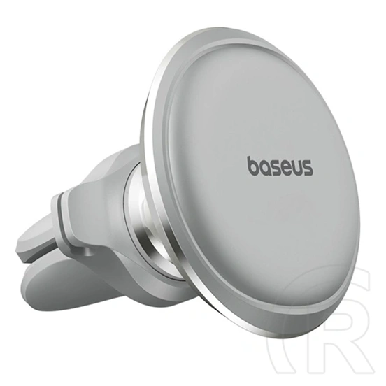 Baseus Magnetic autós tartó (szellőzőrácsra, 360°, mágneses, kábelrögzítő, 44×44×53 mm, 60 g, ezüst)