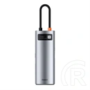 Baseus Metal Gleam 7in1 USB Type-C hub (1×HDMI 4K@30Hz, 2×USB-A 3.0, 1×USB-C PD 100 W, 1×USB-C adatport, SD, microSD, 17