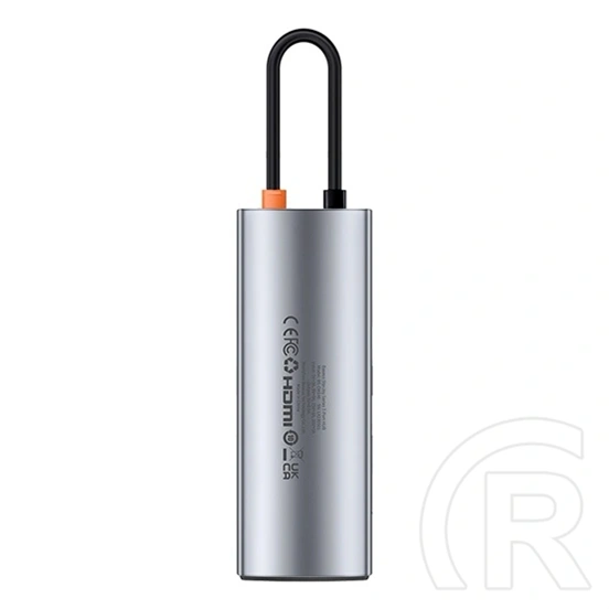 Baseus Metal Gleam Type-C hub 7in1 (1×HDMI 4K@60Hz, 3xUSB-A 3.0 (5 Gbps), 1xUSB-C PD 100W, SD, microSD, 17 cm kábel, szü