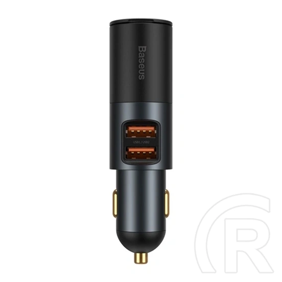 Baseus Share Together autós gyorstöltő (60W, 2×USB Type-A, szivargyújtó, fekete)