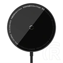 Baseus Simple Mini3 vezeték nélküli töltő (15W, mágneses, Qi2, USB Type-C bemenet, 120 cm kábel, fekete)