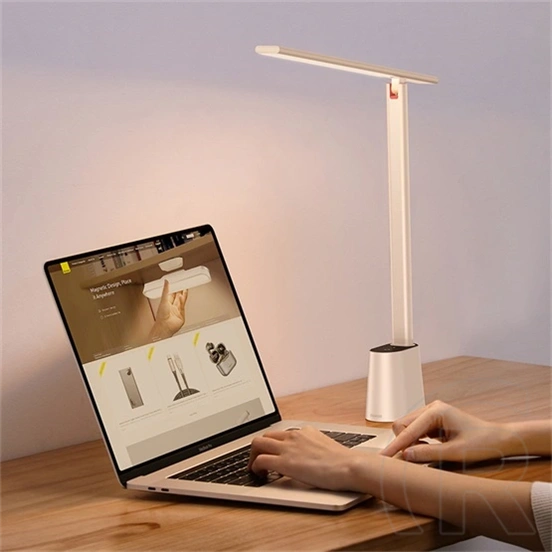 Baseus Smart Eye asztali lámpa (3-13 óra üzemidő, 2200 mAh, 3000-6000 K, 5 W, Ra>95, automatikus fényerő, USB Type-C, fe