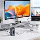 Baseus Spacemate 11in1 USB-C hub (3×HDMI4K@60Hz,4×USB-A,USB-C3.2,PD100W/85W,RJ451Gbps,3,5mm audió,szürke)