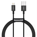 Baseus Superior USB Type-A – iPhone gyorstöltő adatkábel (1 m, 2,4 A, 480 Mbps, fekete)