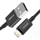 Baseus Superior USB Type-A – iPhone gyorstöltő adatkábel (1 m, 2,4 A, 480 Mbps, fekete)