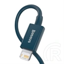 Baseus Superior USB Type-A – iPhone töltő- és adatkábel (2,4 A, 480 Mbps, 1 m, kék)