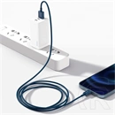 Baseus Superior USB Type-A – iPhone töltő- és adatkábel (2,4 A, 480 Mbps, 1 m, kék)