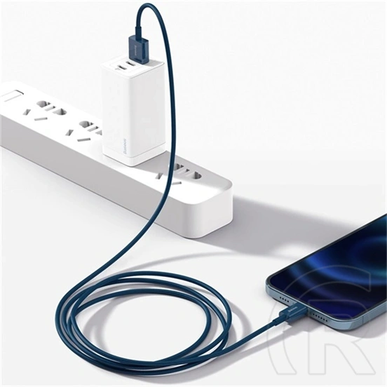 Baseus Superior USB Type-A – iPhone töltő- és adatkábel (2,4 A, 480 Mbps, 1 m, kék)